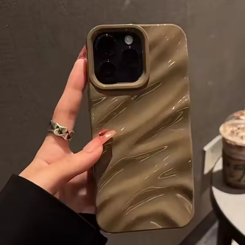 Glossy Ripple Texture Sleek Case