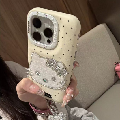 Chic Kitty Diamond Bow Case with Charm