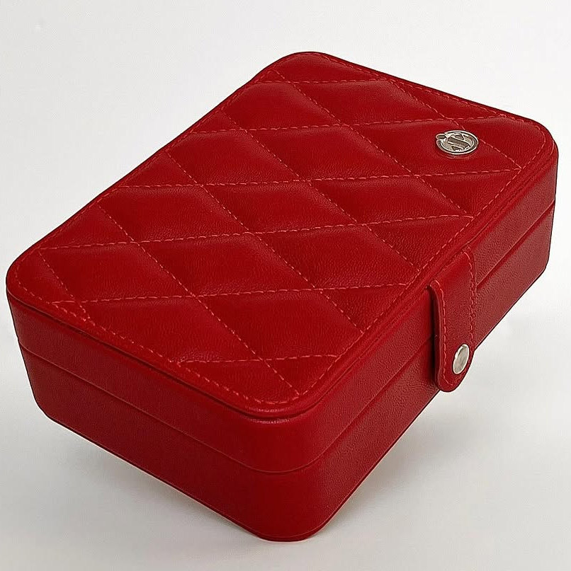 Elegant Quilted Jewelry Organizer Box