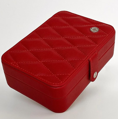 Elegant Quilted Jewelry Organizer Box