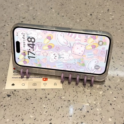 Kawaii Teddy Bear Notebook Phone Case