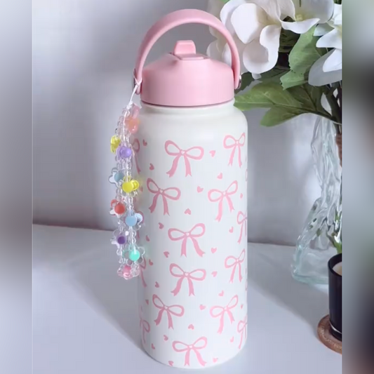 Luxe Bow Insulated Tumbler With Charm