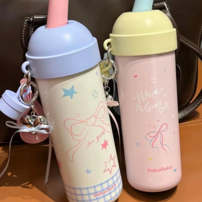 Girly Glam Insulated Tumbler With Charm