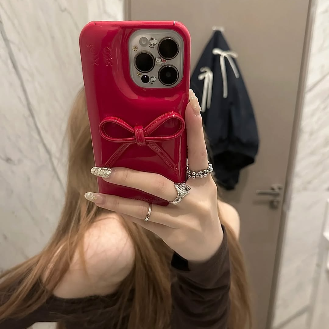 Elegant Bow Charm Phone Case