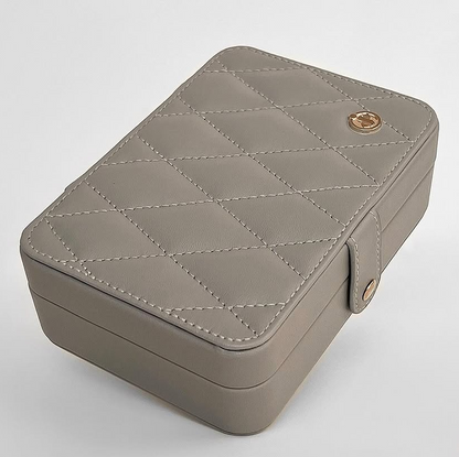 Elegant Quilted Jewelry Organizer Box