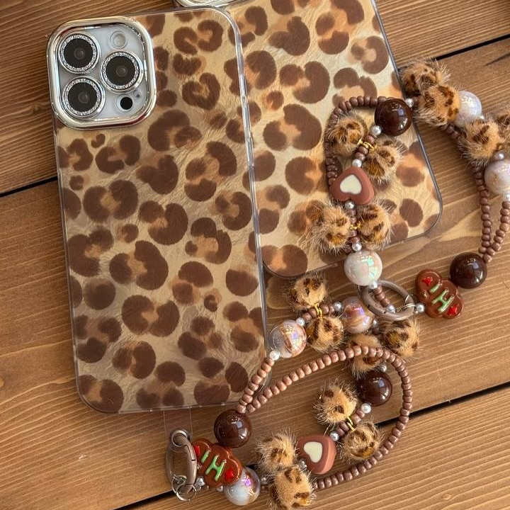 Leopard Luxe Case With Charm