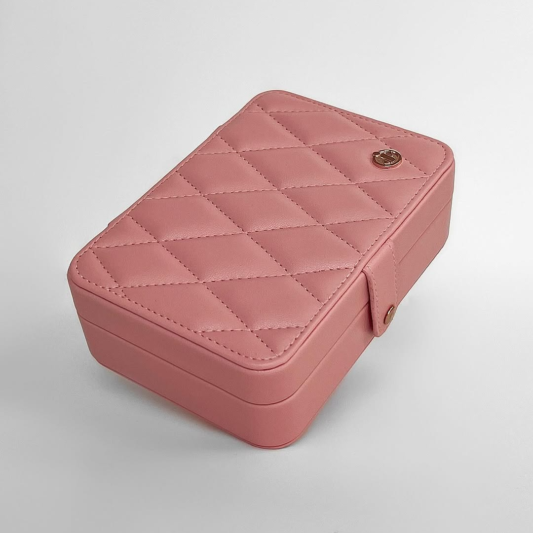 Elegant Quilted Jewelry Organizer Box