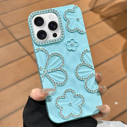 Sparkling Girly Flower Rhinestone Case