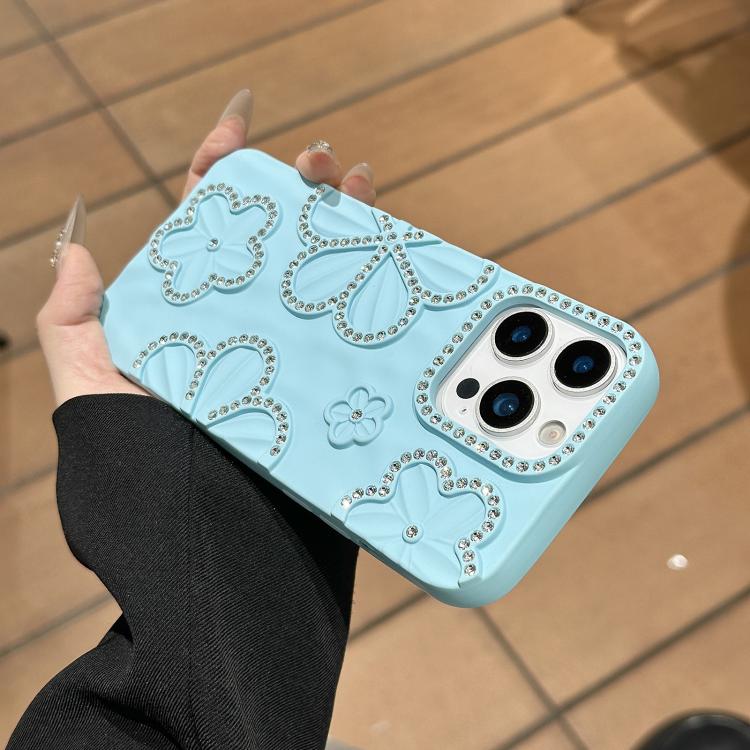 Sparkling Girly Flower Rhinestone Case