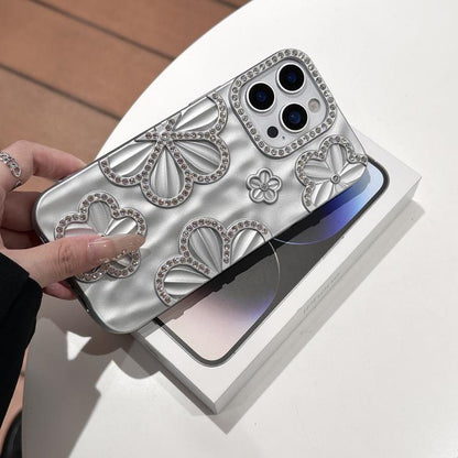 Sparkling Girly Flower Rhinestone Case