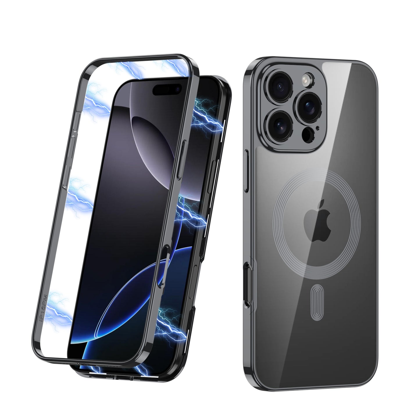 Enhanced Magnetic Transparent Frame Case - iPhone