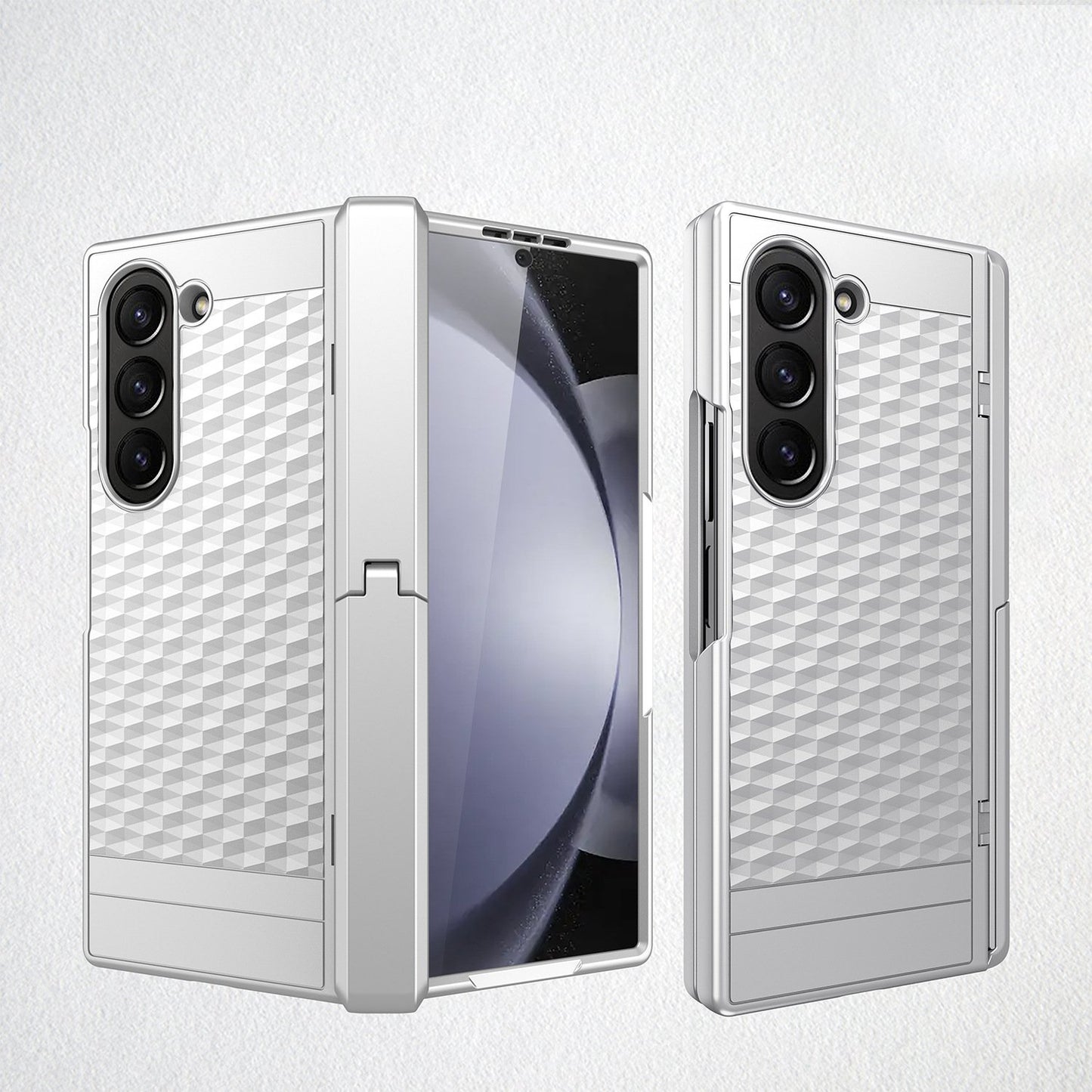 3D Hexa Design Hidden Bracket Case - Samsung