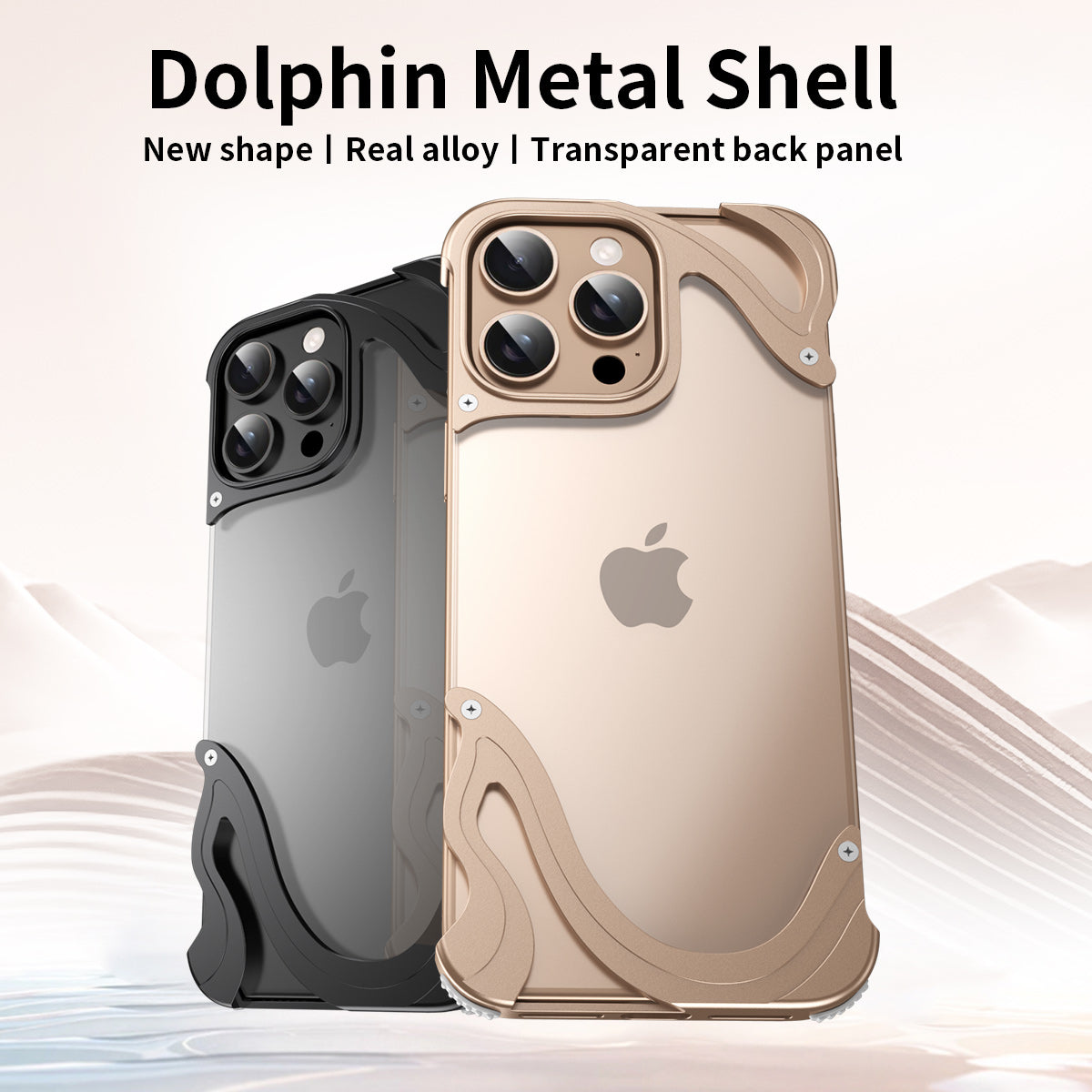 Forged Titanium Dolphin Metal Case - iPhone
