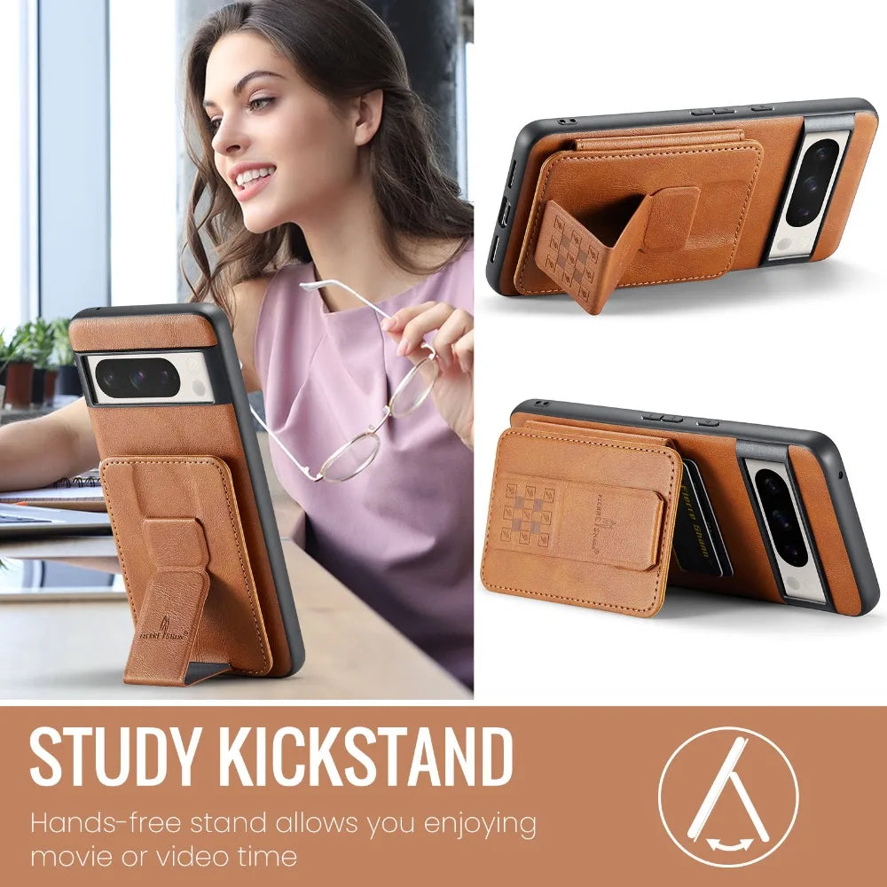 Versatile Luxe Leather Wallet Case - Google