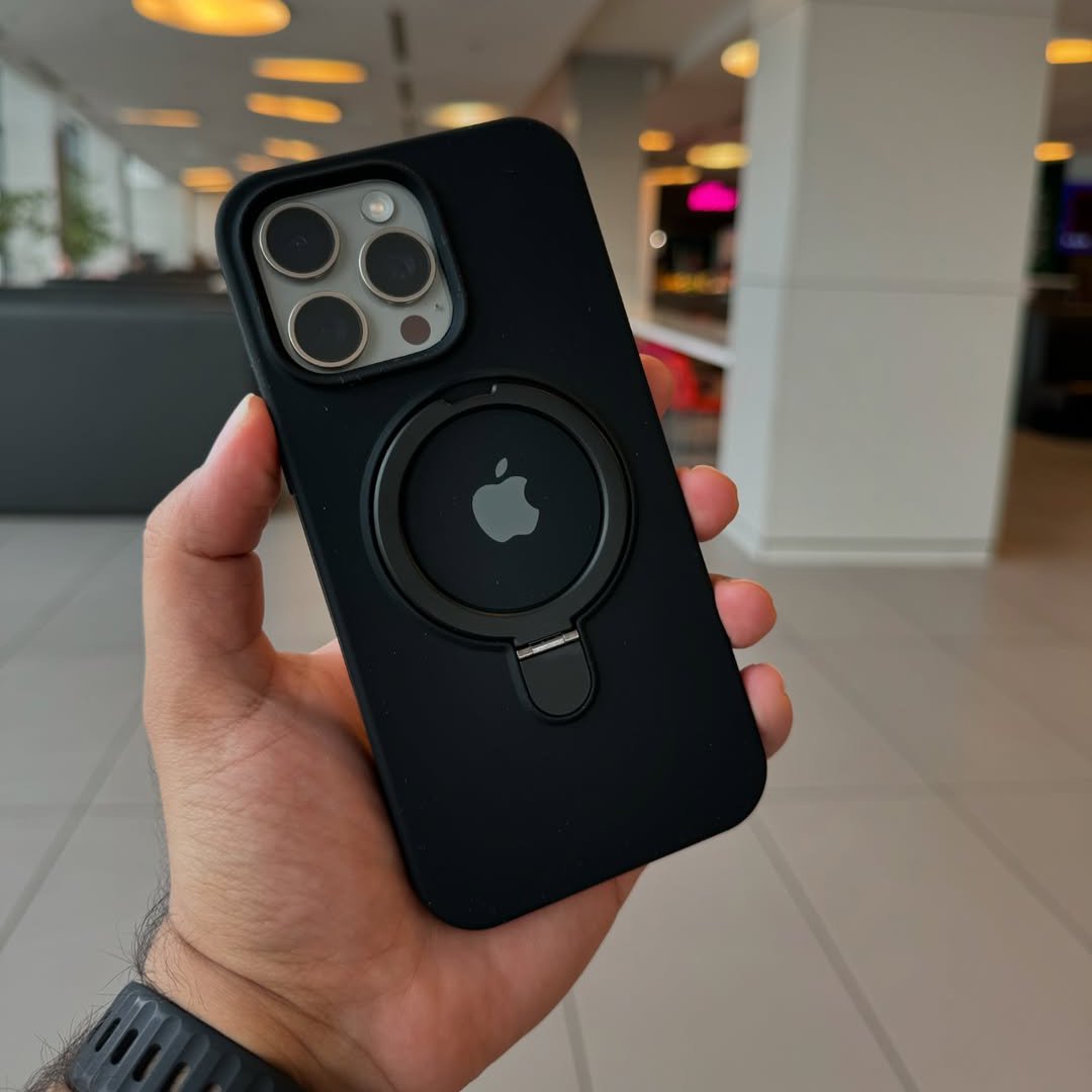 Matte Soft Magnetic Stand Case - iPhone