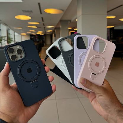Matte Soft Magnetic Stand Case - iPhone