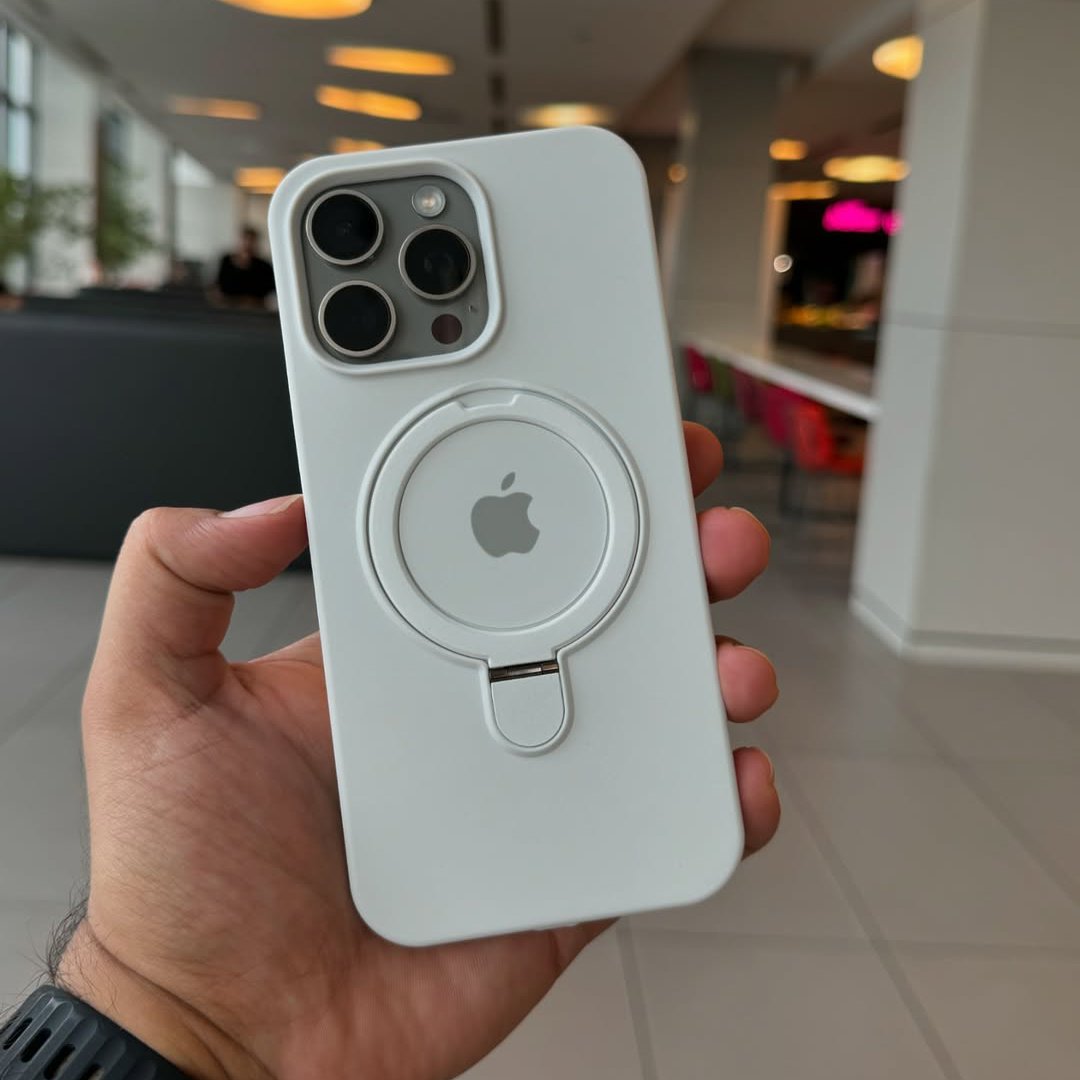 Matte Soft Magnetic Stand Case - iPhone