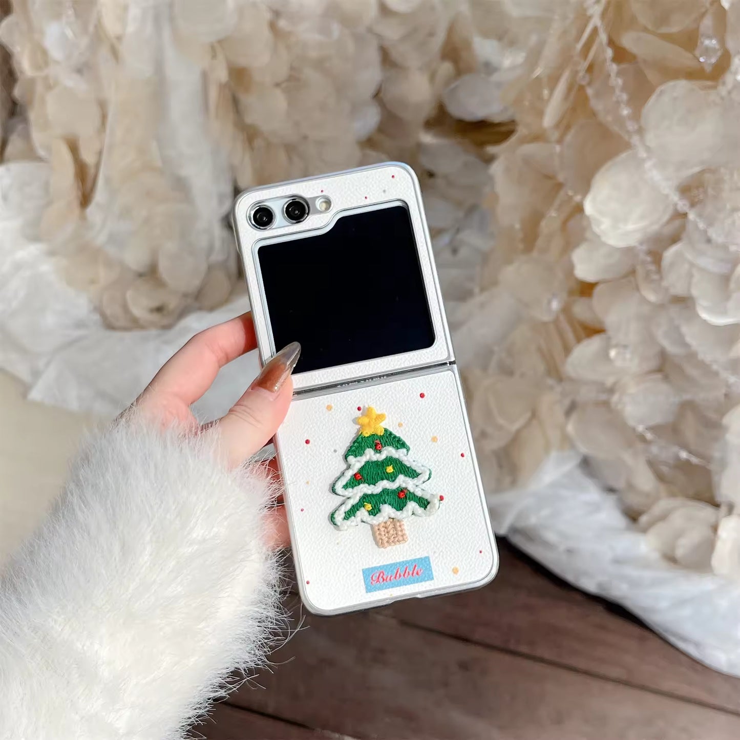 Polka Dot Christmas Flip Case - Samsung