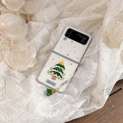 Polka Dot Christmas Flip Case - Samsung