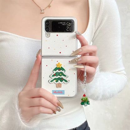 Polka Dot Christmas Flip Case - Samsung