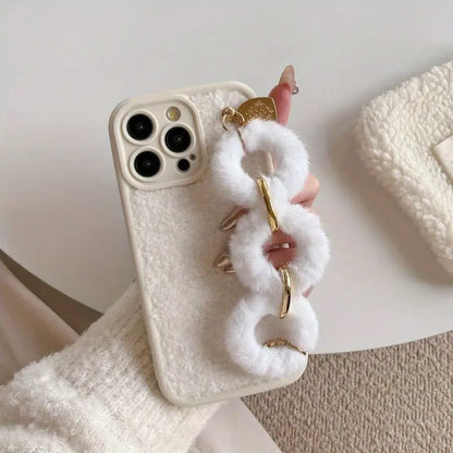 Luxe Plush Chain Phone Case