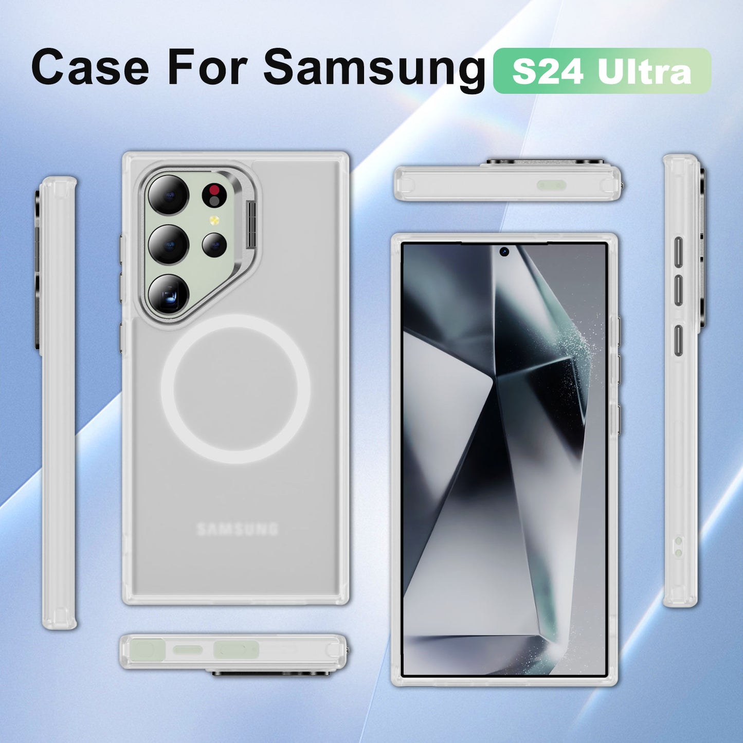 Matte Hazy Magnetic Bracket Case - Samsung