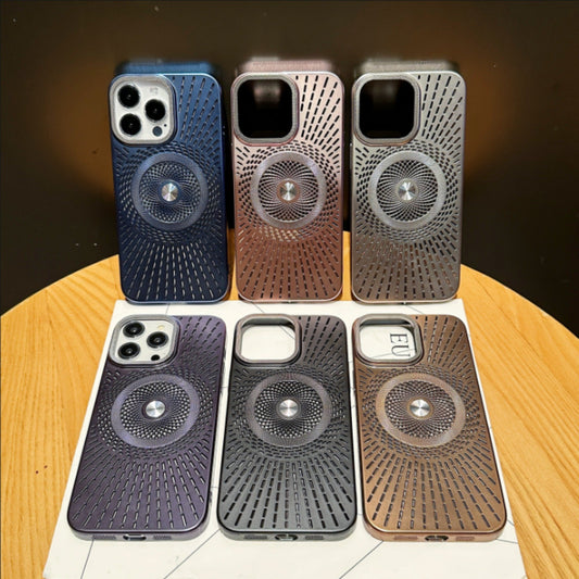 Concentric Spin Grid Pattern Case - iPhone