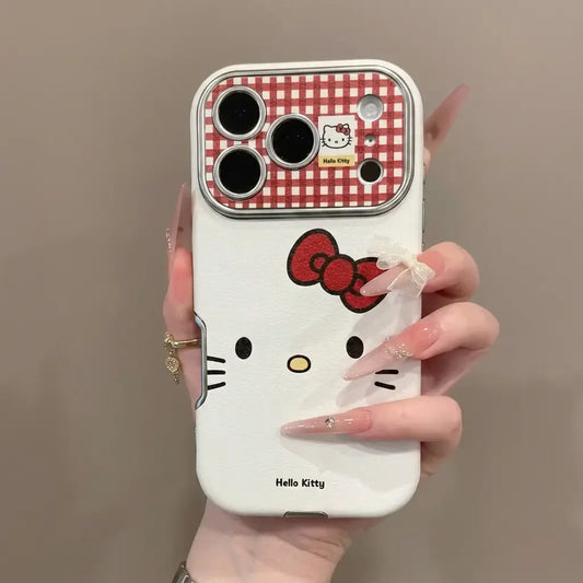 Hello Kitty Check Pattern Case