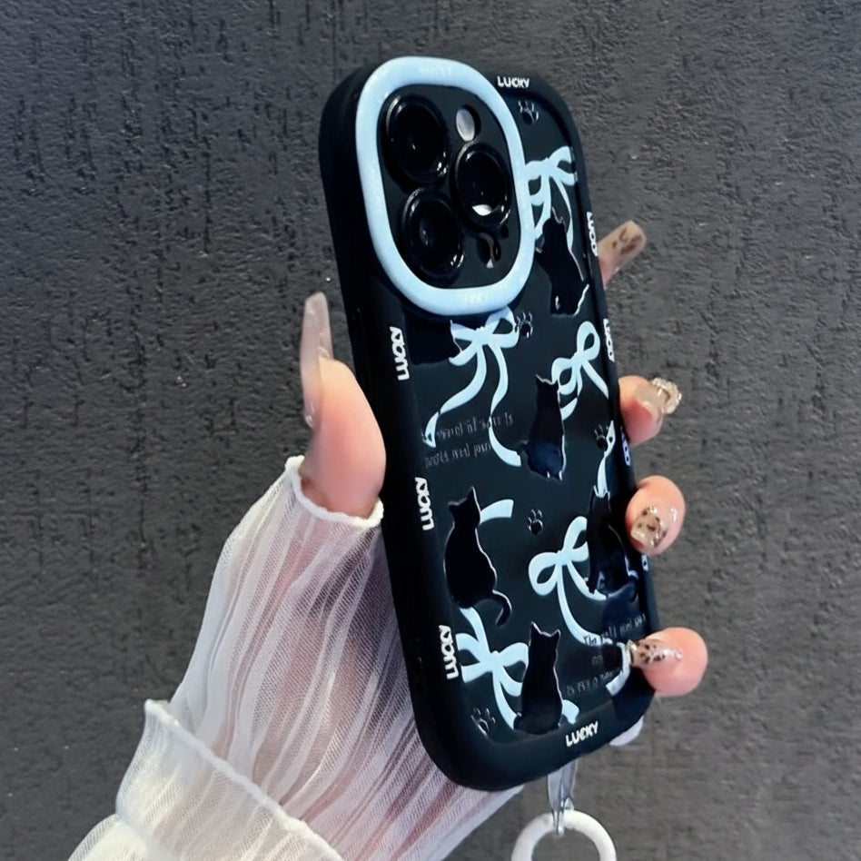 Lucky Midnight Kitty Charm