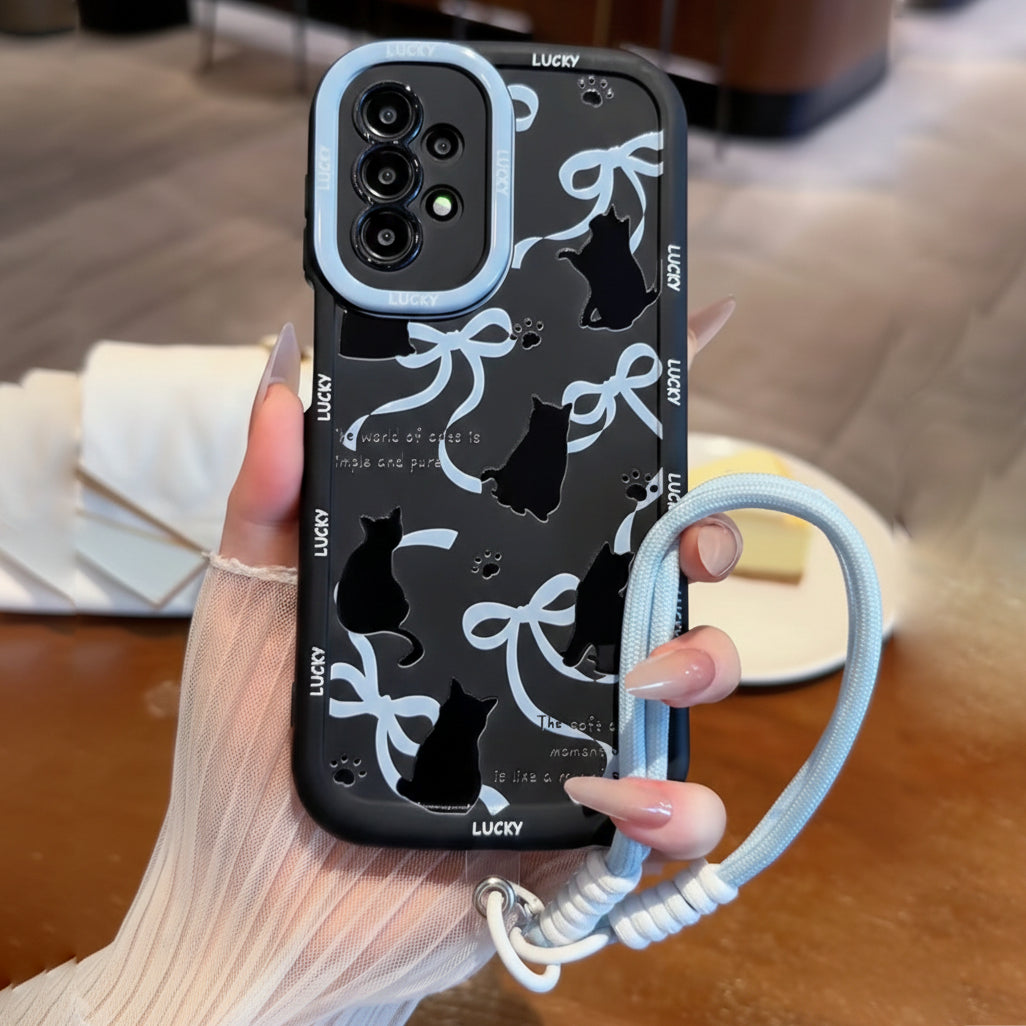 Lucky Midnight Kitty Charm - Samsung
