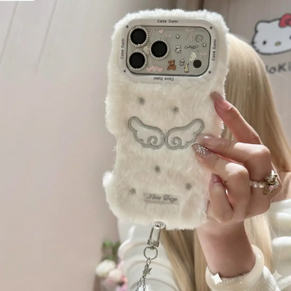 Angel Cloud Fur Phone Case