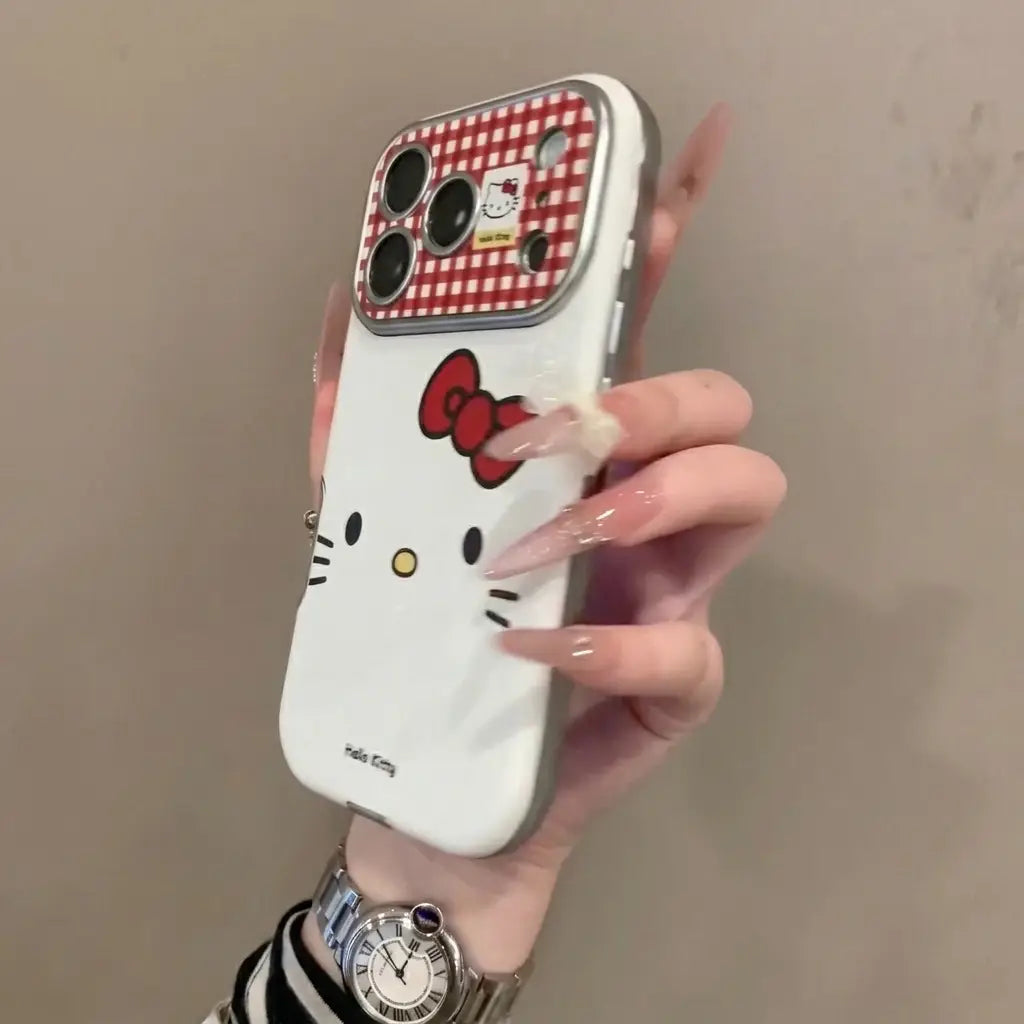 Hello Kitty Check Pattern Case