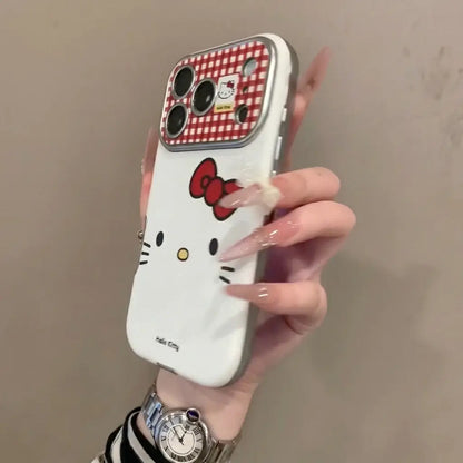 Hello Kitty Check Pattern Case
