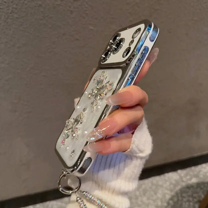 Luxury Pearl Butterfly Bling Case