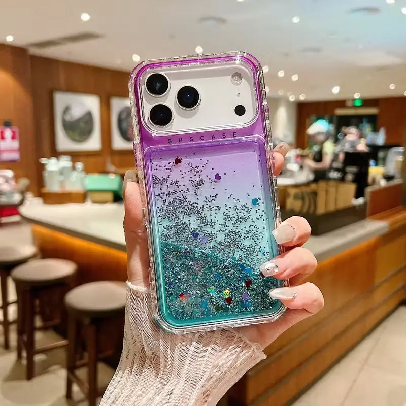 Liquid Candy Glitter Gradient Case