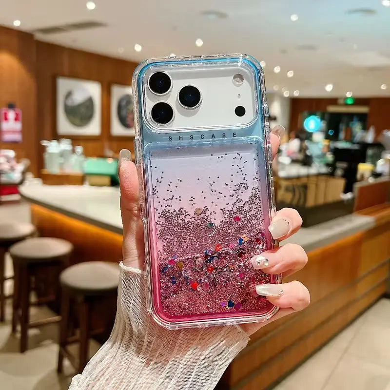 Liquid Candy Glitter Gradient Case