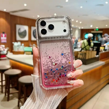 Liquid Candy Glitter Gradient Case