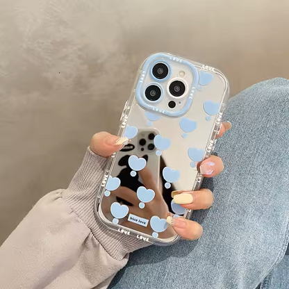 Chic Love Mirror Heart Phone Case