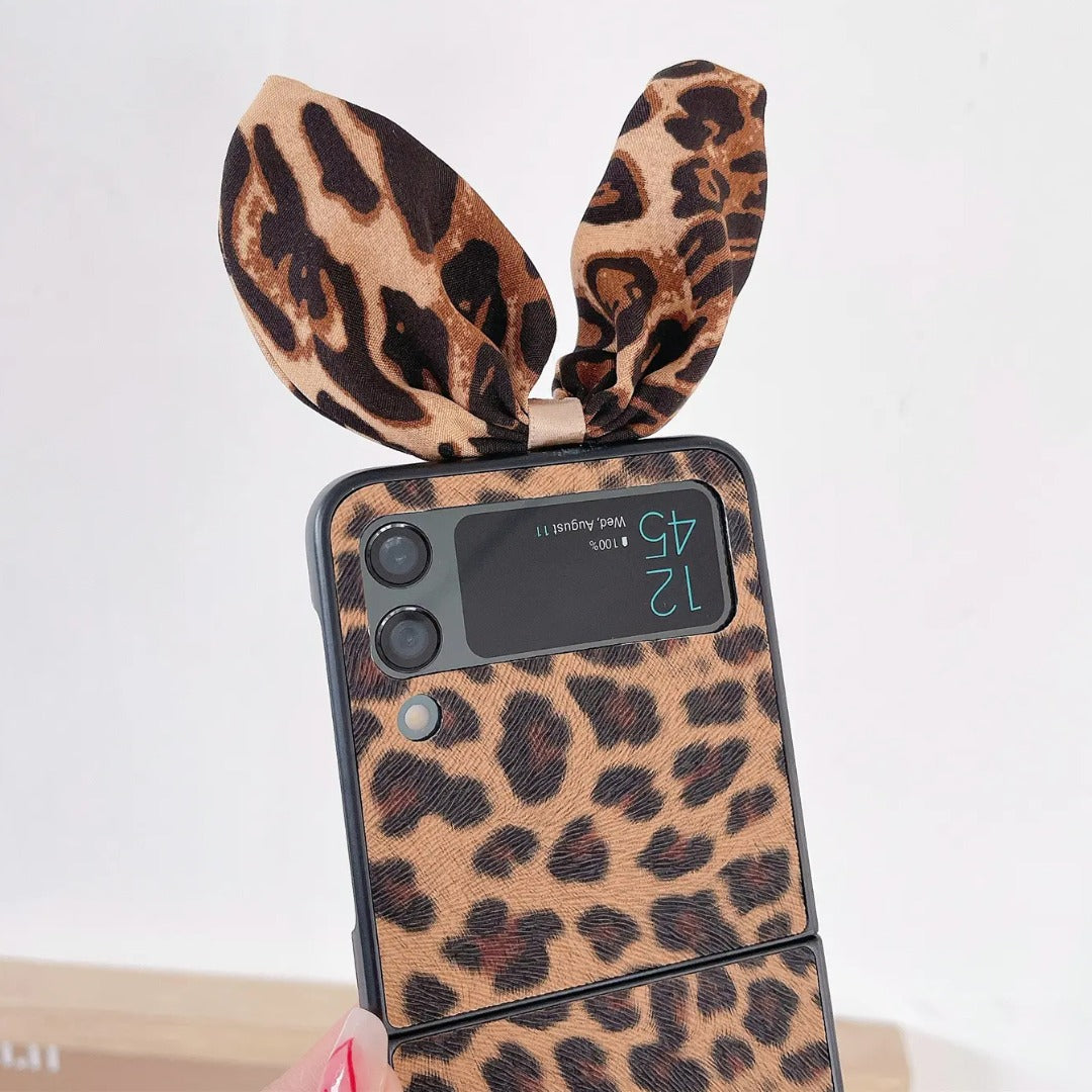 Leopard Print Foldable Phone Case - Samsung