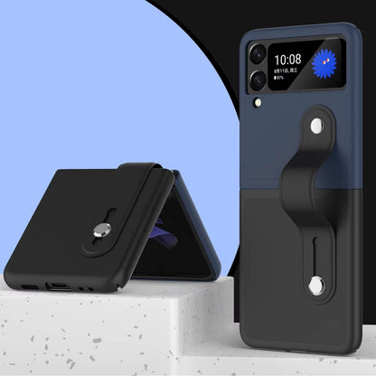 Galaxy Z Flip6 Stylish Wrist Strap Dual-Tone Case