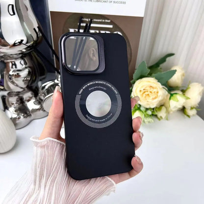 Matte Metal Lens Shield Magnetic Case - iPhone