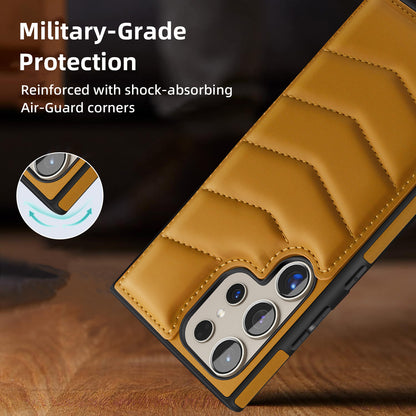 Premium Leather Kickstand Case - Samsung