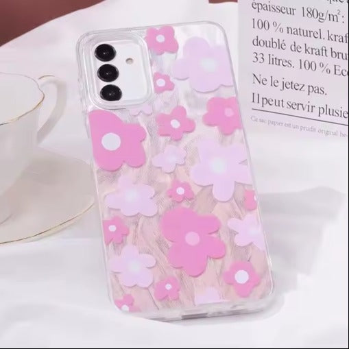 Cute Floral Color Design Phone Case - Samsung