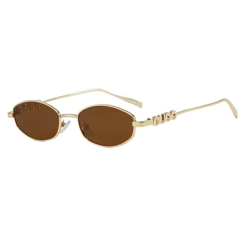 Golden Edge Minimal Cat-Eye Sunglasses