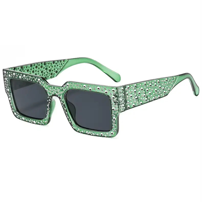 Blush Spark Rhinestone Bling Sunglasses