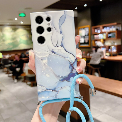 Crossbody Marble Phone Case - Samsung