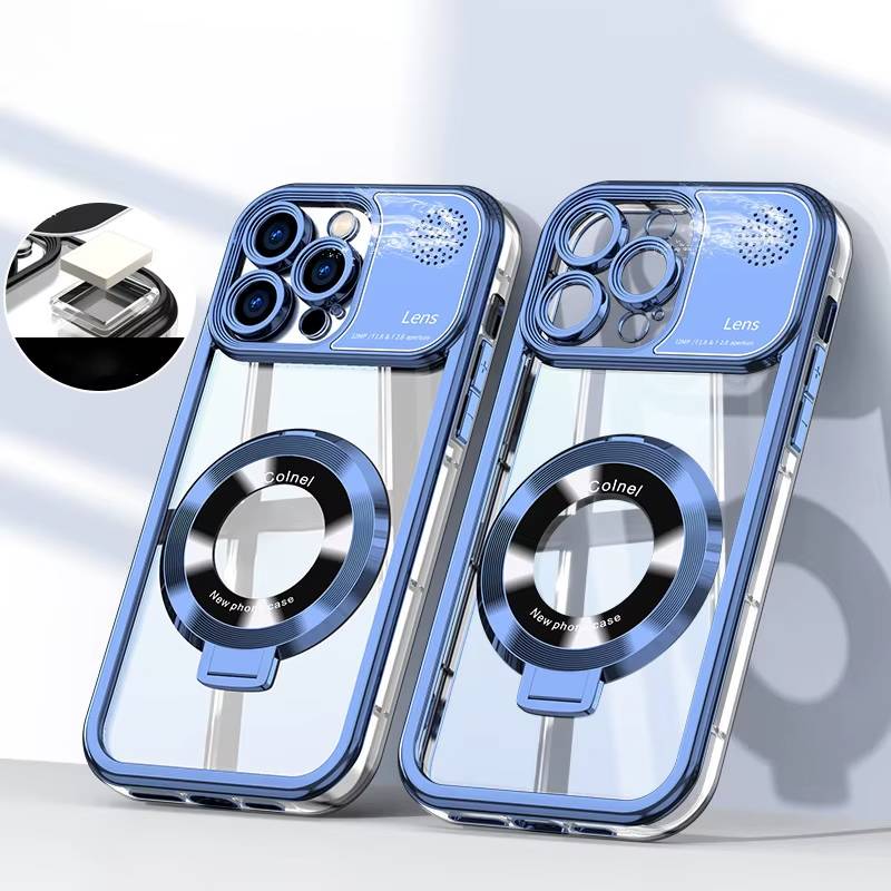 Elegant Electroplated MagSafe Stand Case - iPhone