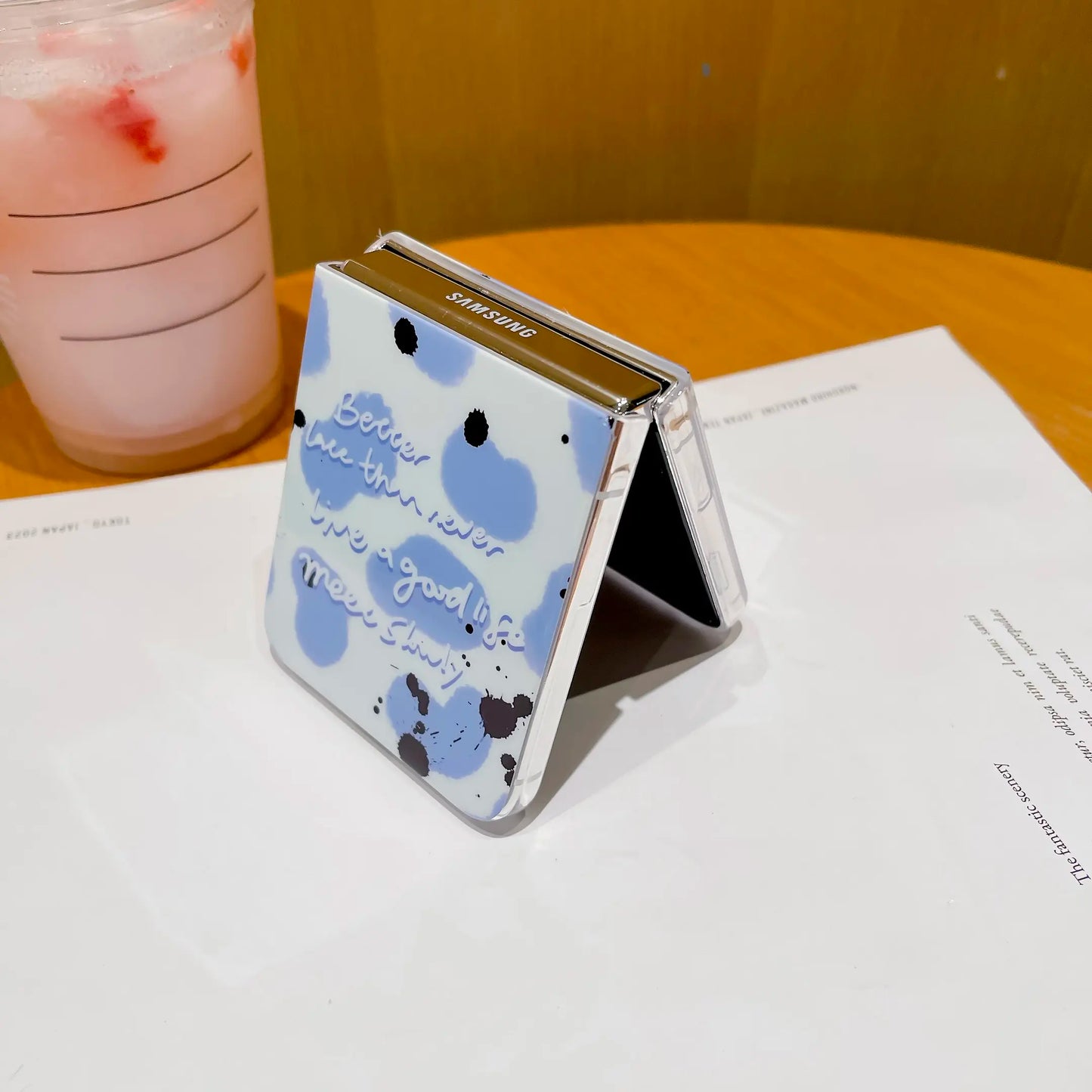 Oil Painting Printed Butterfly Case - Samsung