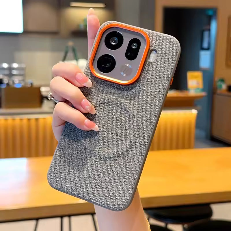 Canvas Fabric Finish MagSafe Case - Oppo