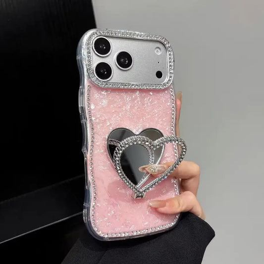 Aesthetic Pop Up Heart Mirror Case